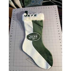 Unisex Unbranded Holiday Decor One Size Green White Jets Christmas Stocking